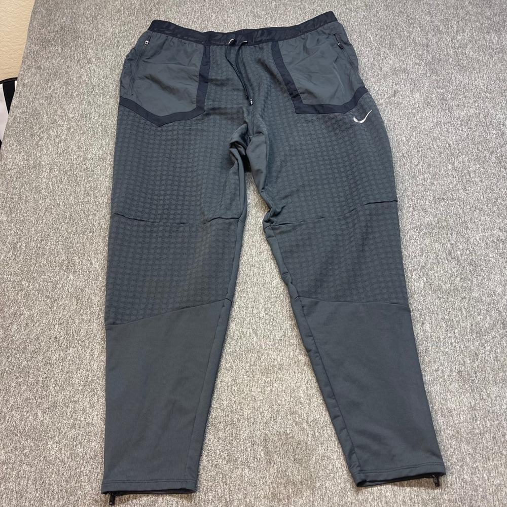 Nike Phenom Elite Wild Run Shield Running Pants Grey CU5972-070 Mens XL